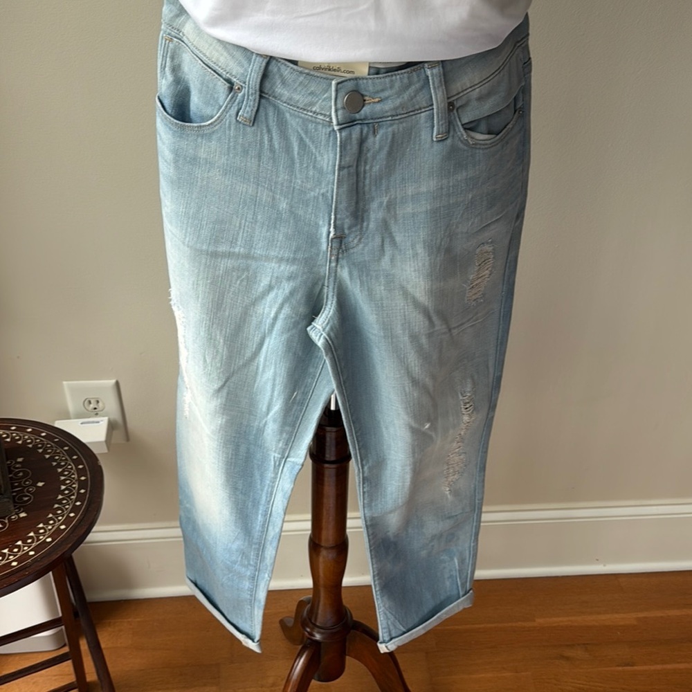 Calvin Klein Blue Boyfriend Jeans Relaxed Fit - Picture 2 of 5